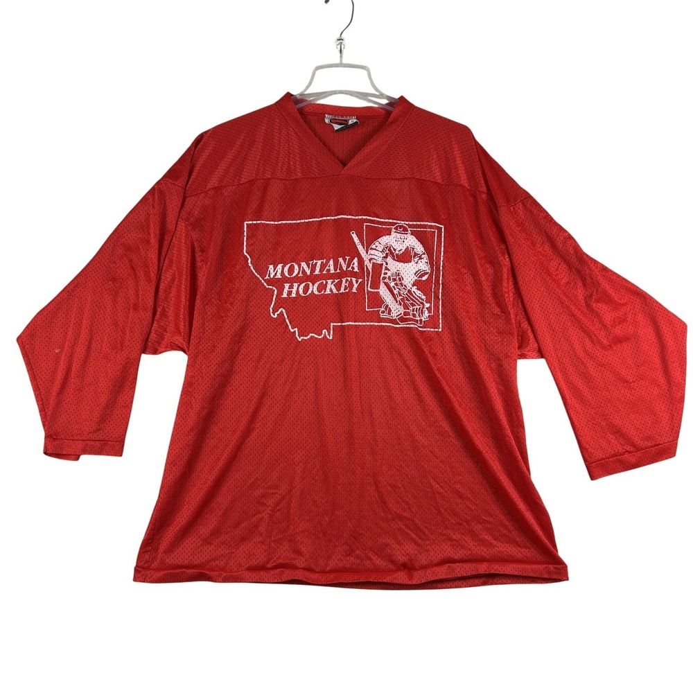 Vintage Montana Hockey Jersey Mens XL K1‎ Sportswear 69 Mesh Practice 3/4 Sleeve